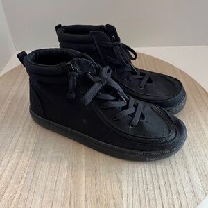 Billy Footwear Adaptive Sneakers Women’s 6 Black Zip High-Tops